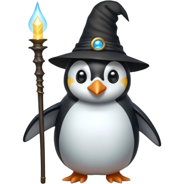 Penguin Wizard emoji