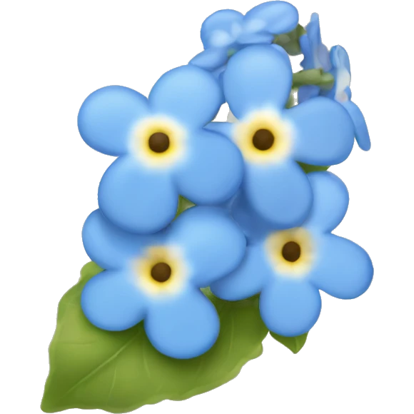 Forget me not  emoji