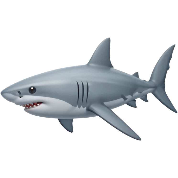 Shark swimming emoji