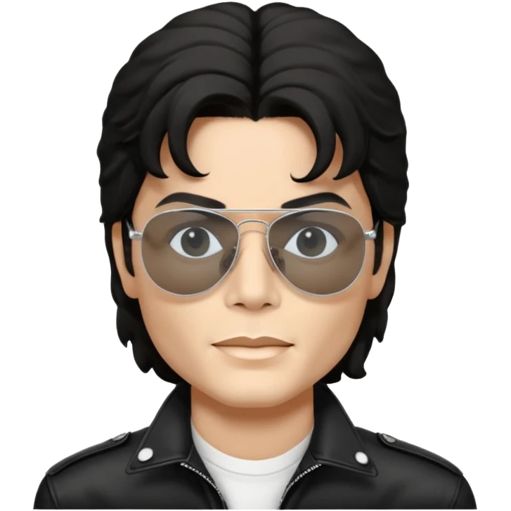 Michael Jackson, white, wearing Ray-Ban glasses emoji