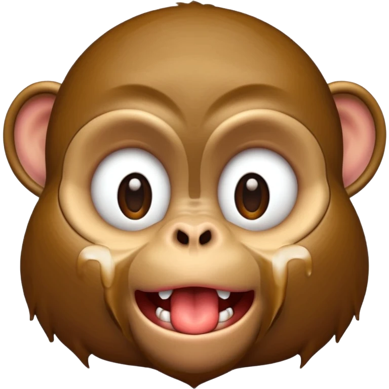 A monkey drooling emoji