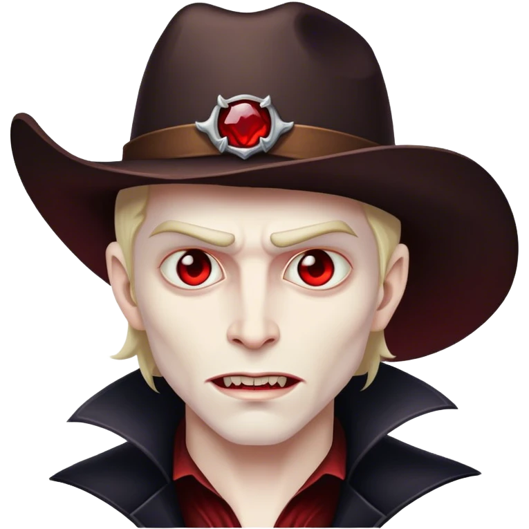 Vampire cowboy emoji
