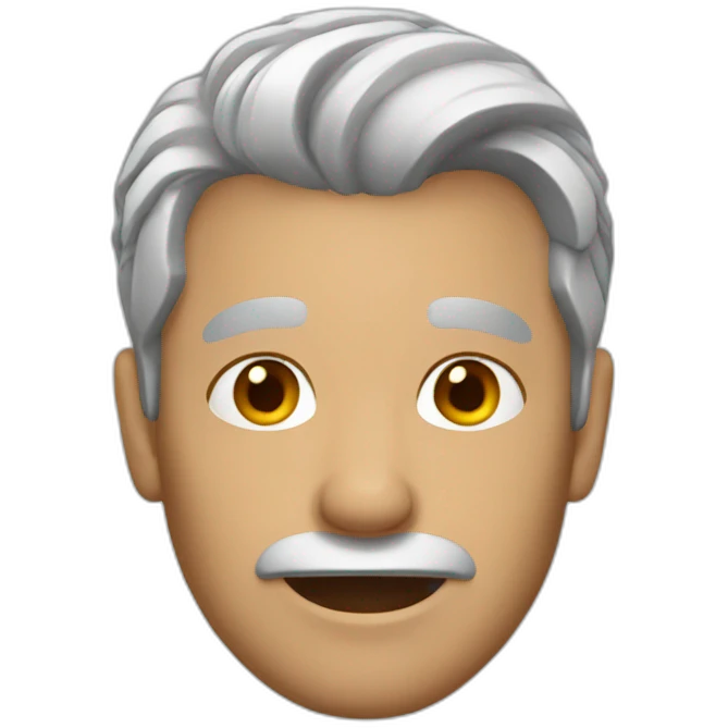 gray hair man emoji