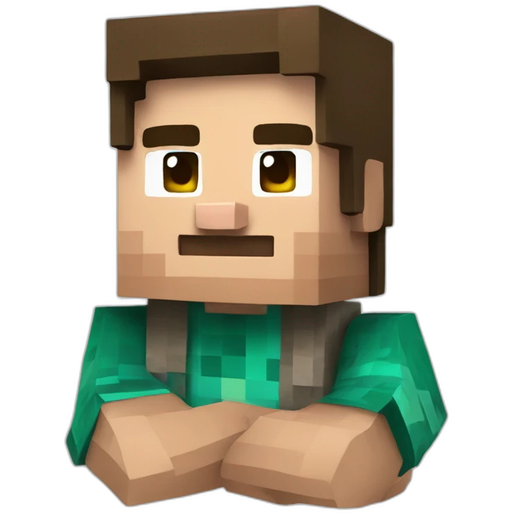 Minecraft steve emoji