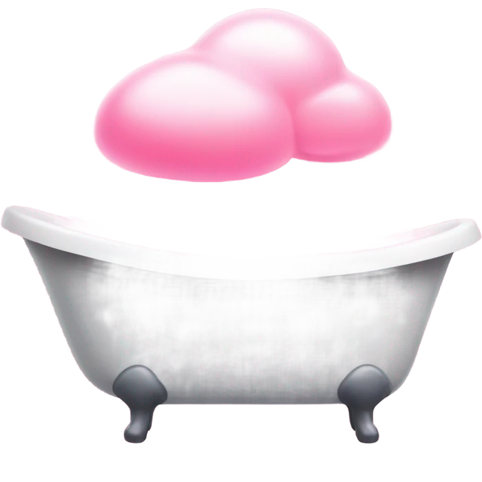 pink bubble bath emoji