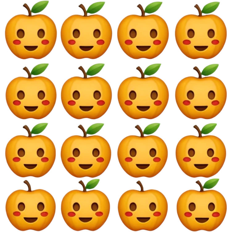 печенье в виде тыквы emoji