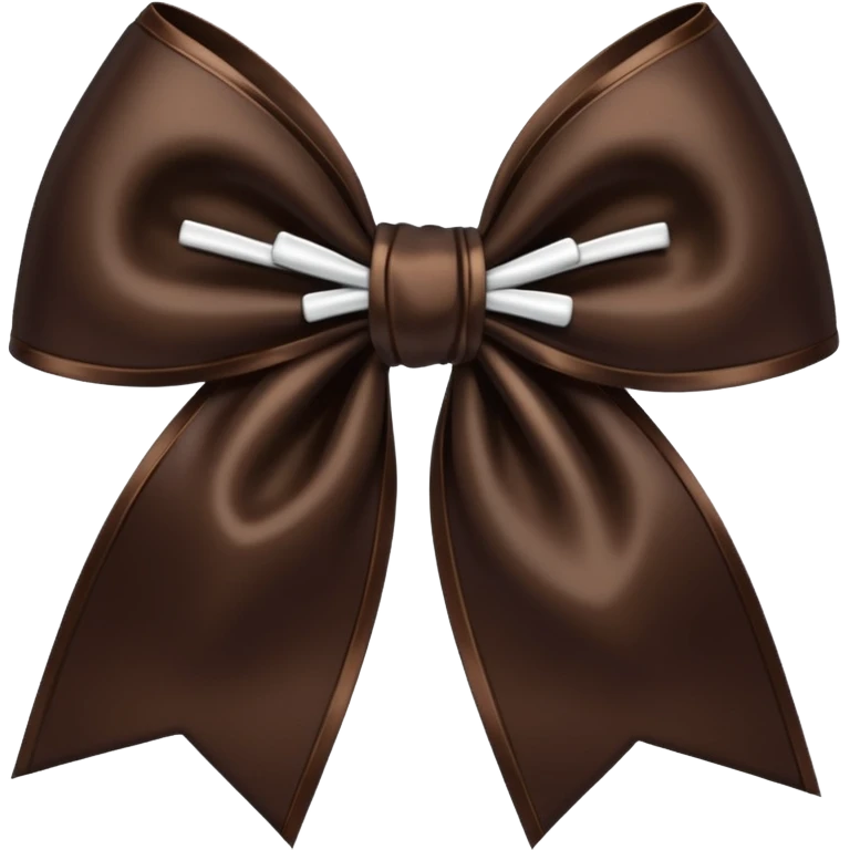 Dark Brown Bow emoji