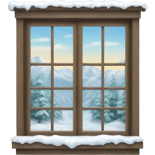 Winter window emoji
