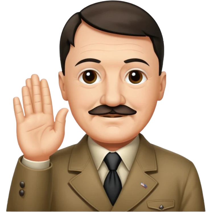 Hitler saying namaste emoji