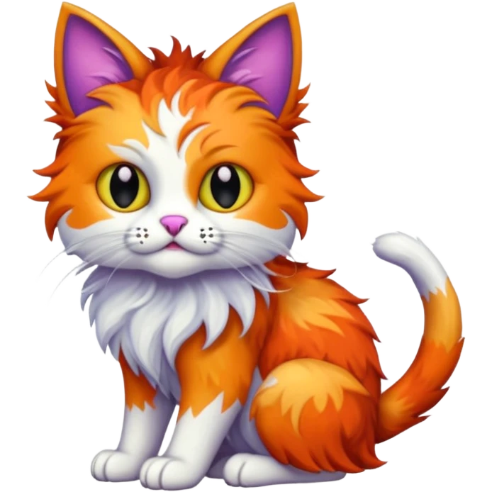make a hyper realistic mythical cat creature with great detail emoji