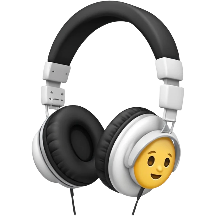 fluffy headphone emoji