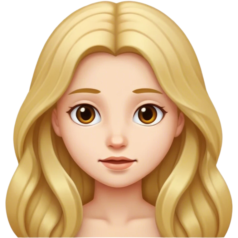 A girl with long hair emoji