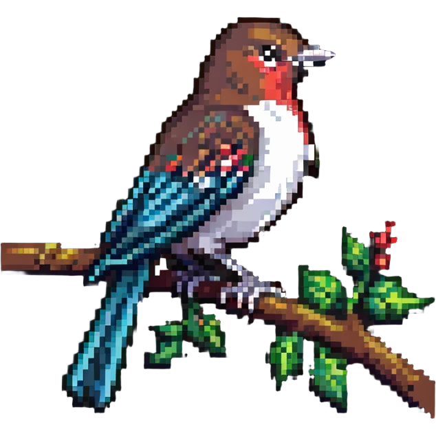 Nightingale bird emoji