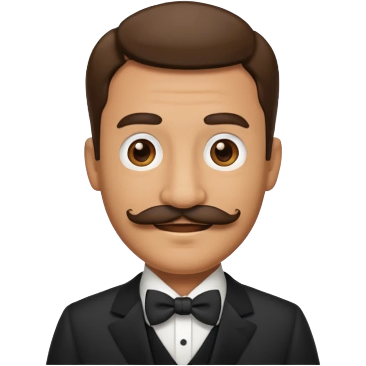 Make a father emoji and a formal dress and mustache emoji