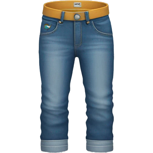 jeans with a halo emoji