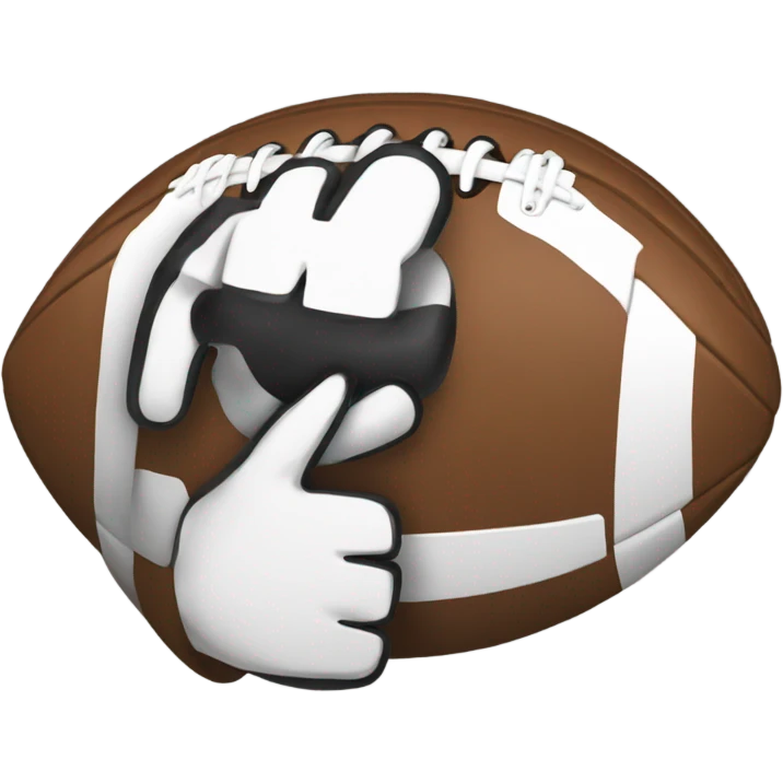 football with thumbs up  emoji