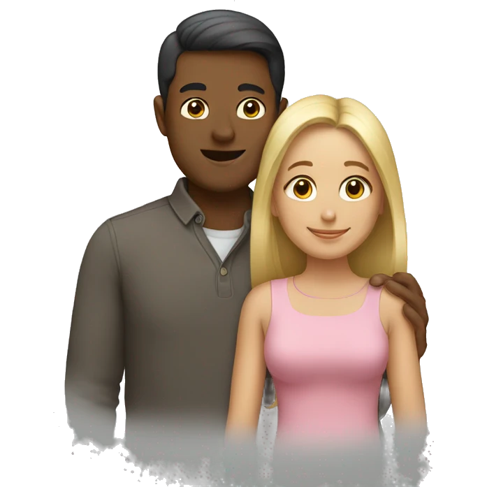 a couple with 1 kid emoji