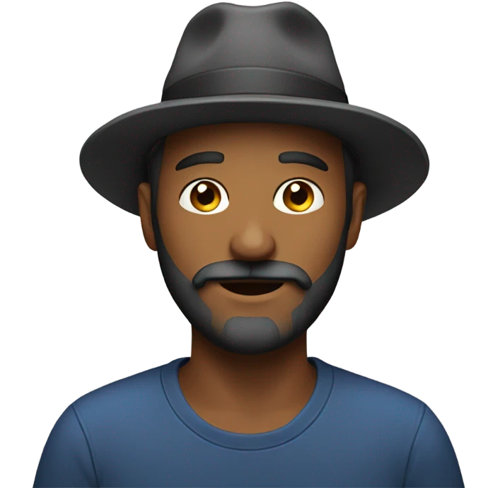 Father with beard and a hat emoji