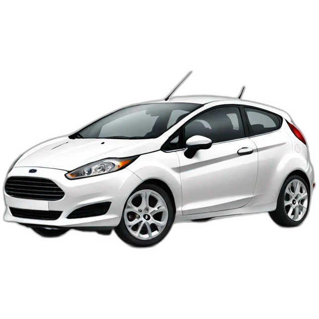 White Ford fiesta emoji