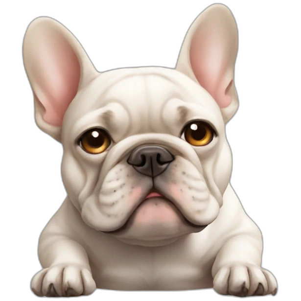 french bulldog who is tired of your shit emoji
