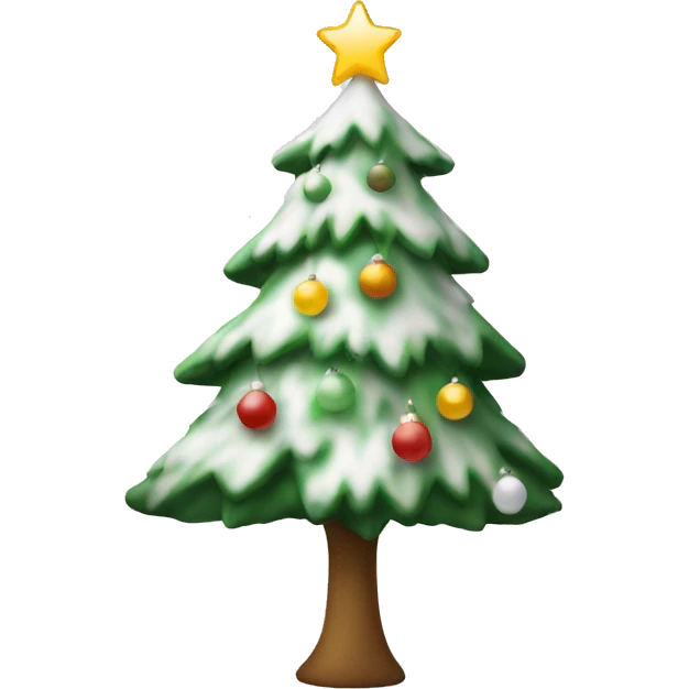White Christmas tree emoji