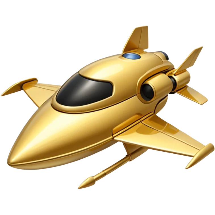 thin gold spacecraft emoji
