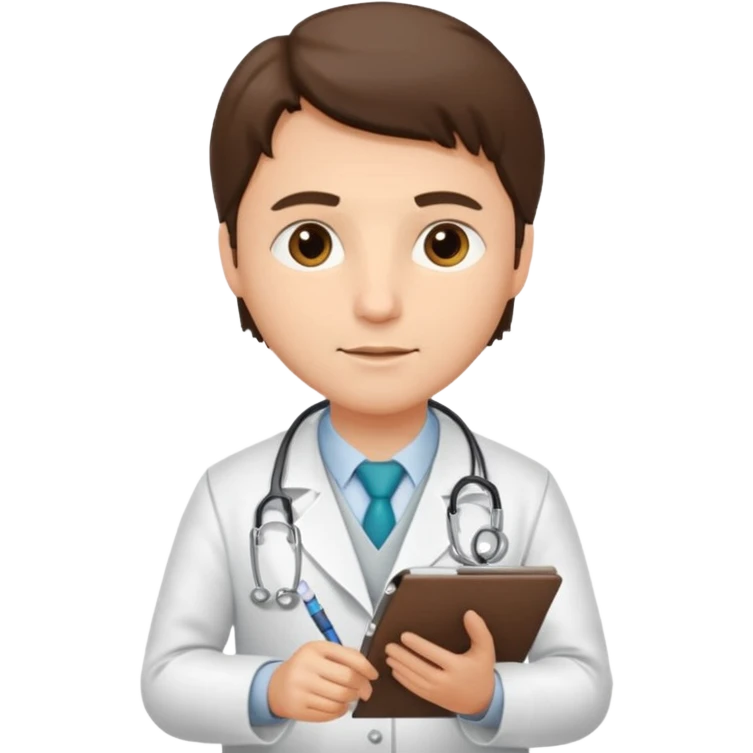 BLOCO DE NOTAS MEDICO ESCREVENDO emoji