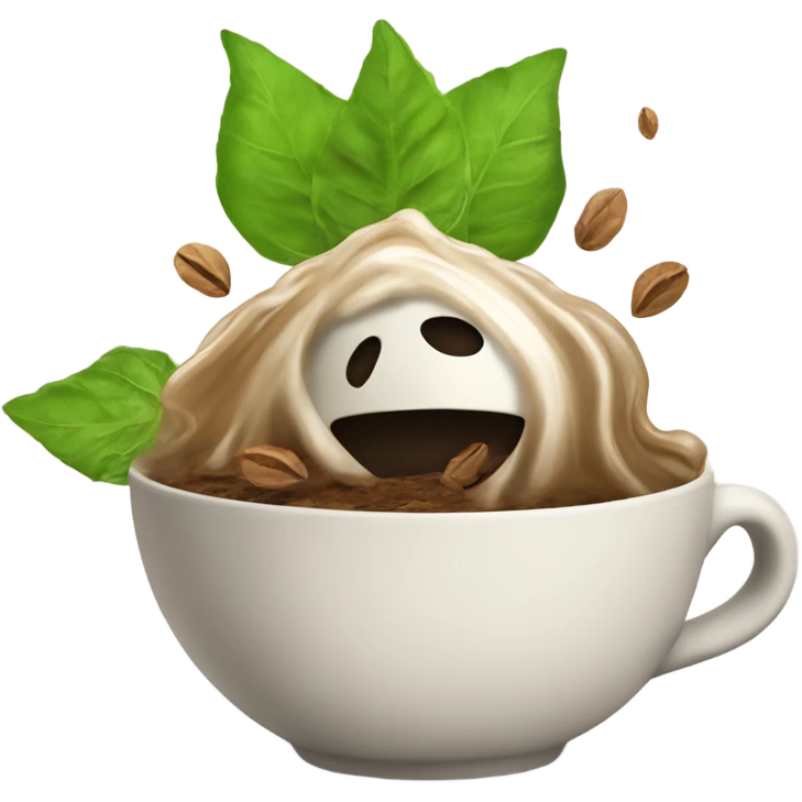 Spilling the tea leaves ￼ emoji