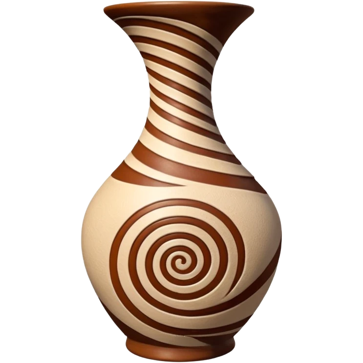 Spiral Pottery Vase emoji