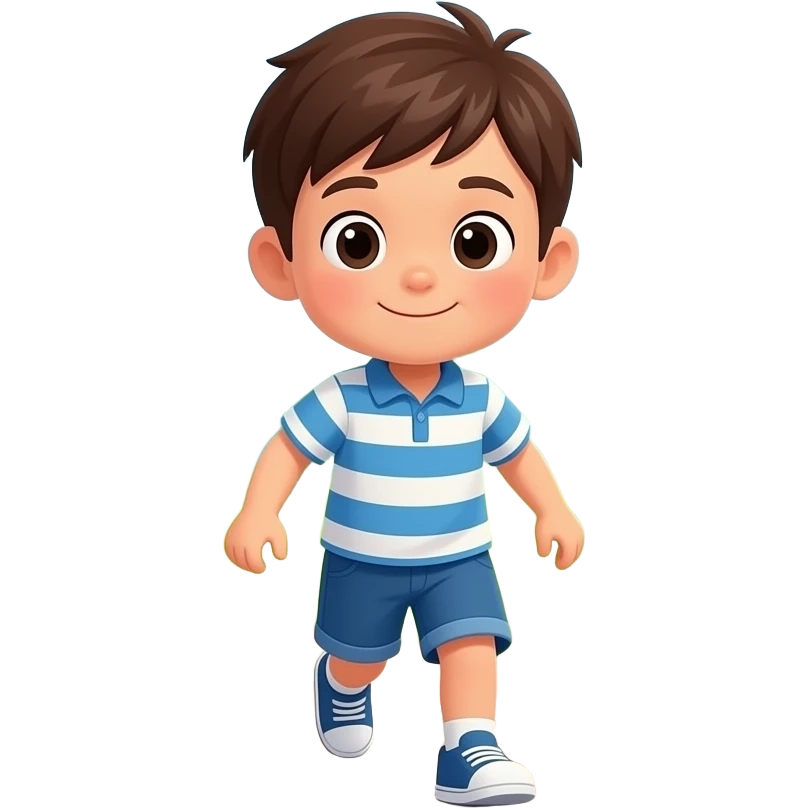 one sad kid playing hopscotch in the park emoji