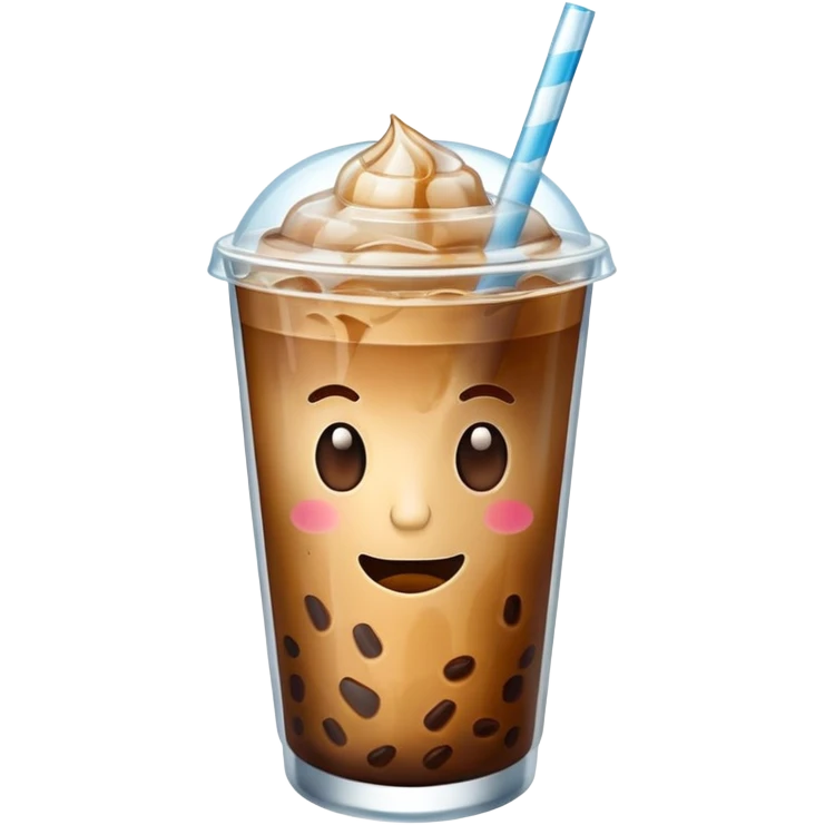 Iced coffee for summer emoji