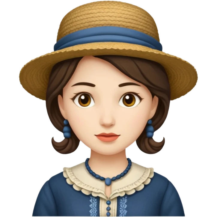 OldStyle clothes female emoji