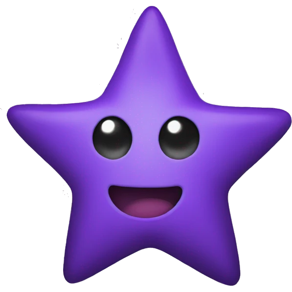 Purple star emoji