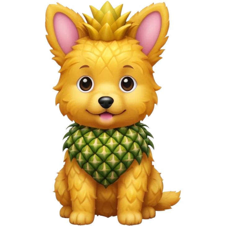pineapple pachiapup puppy  emoji