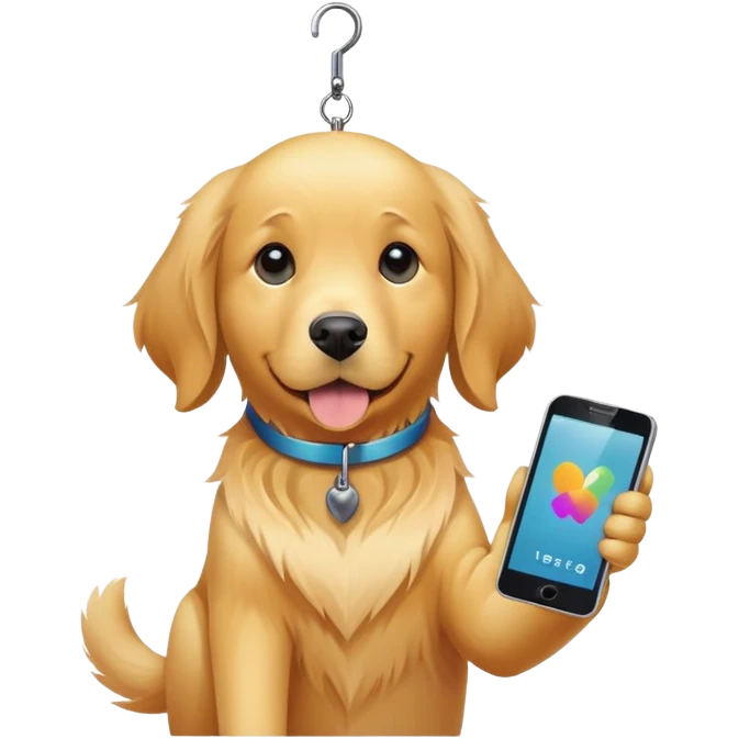 Dog Watching mobile emoji