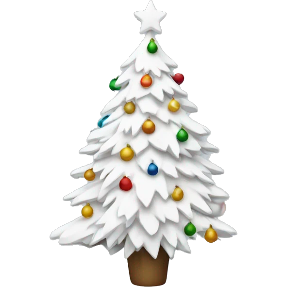 White Christmas tree emoji