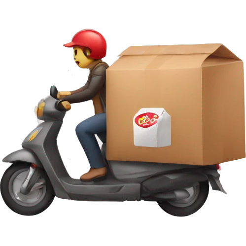 food delivery emoji