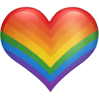 Rainbow heart emoji