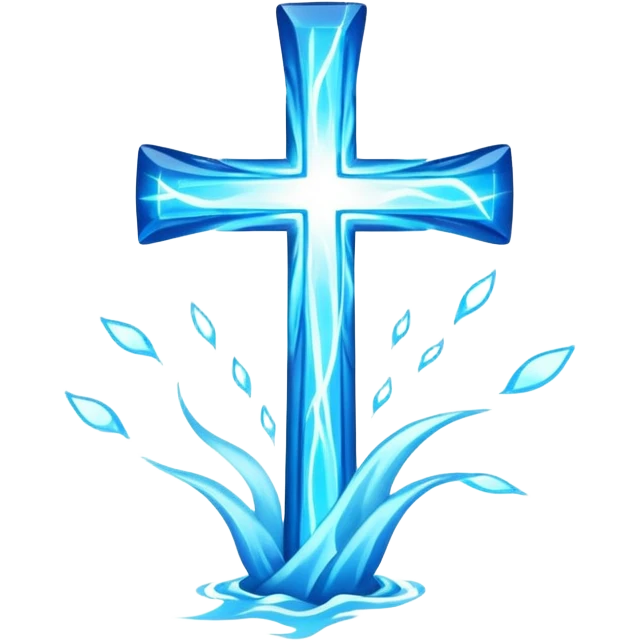 cross made of dynamics emoji