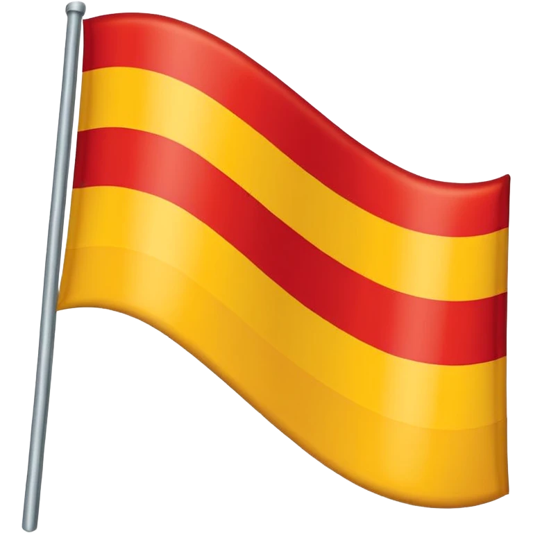 Similar to 🇮🇩 with yellow colour 50% and red colour 50% of 2 strip emoji