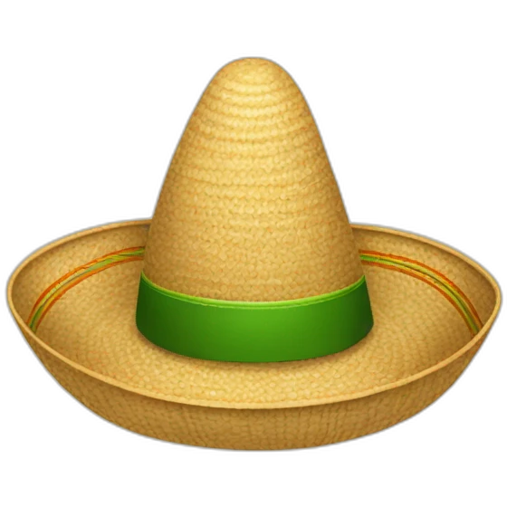 Sombrero vueltiao navideño emoji