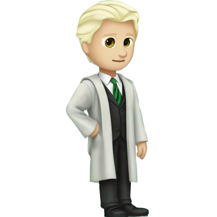 Draco Malfoy in Slytherin clothes emoji