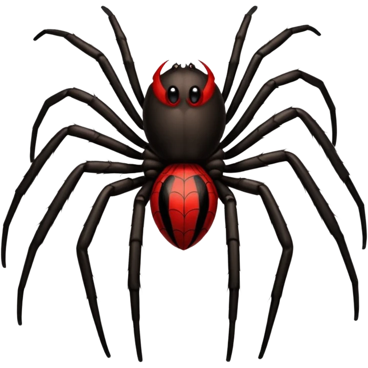 Spider with red high heels on all of his legs emoji