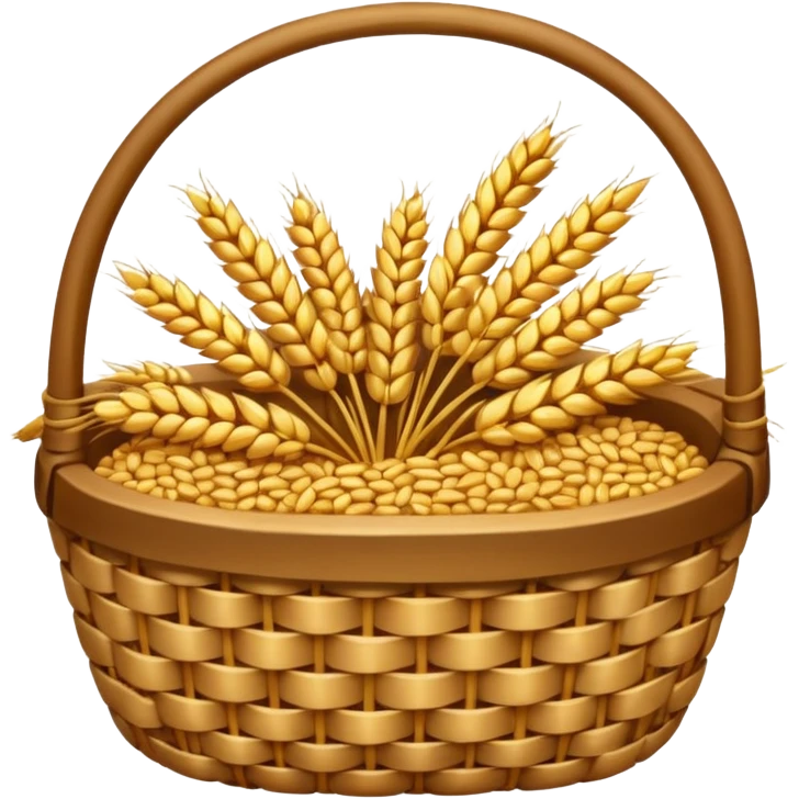 Wheat grain basket emoji