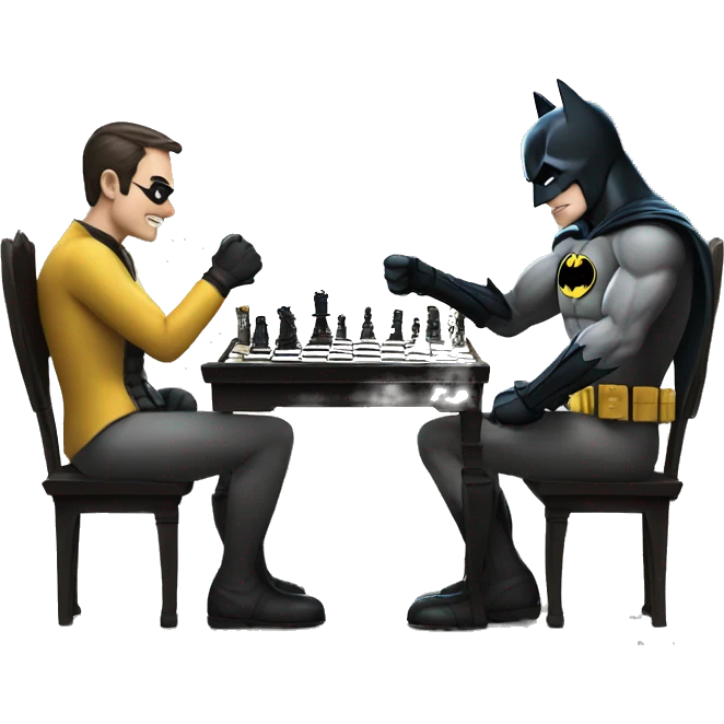Batman play chess emoji