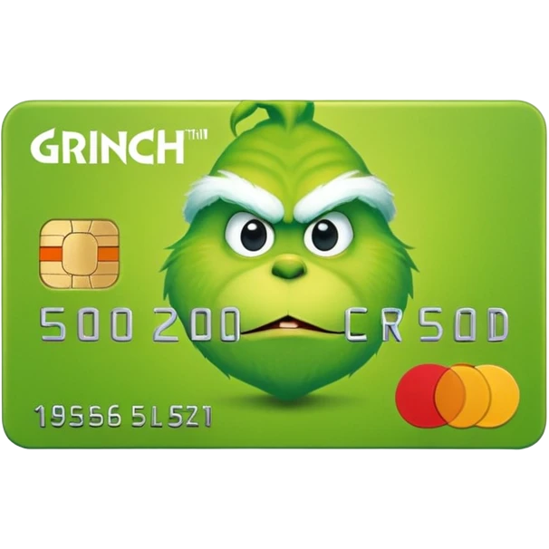 Grinch Credit Card emoji