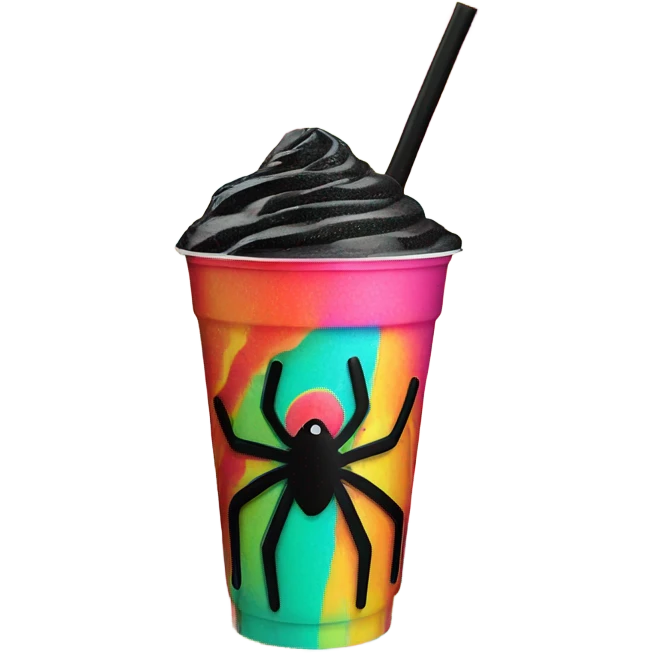 Spider slurpee emoji