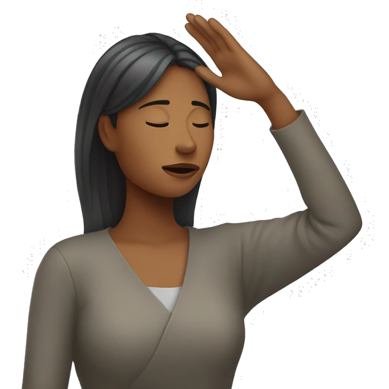 woman looking for something in the distance with hand shielding her eyes emoji