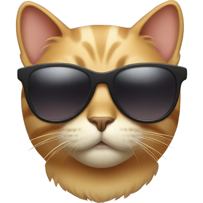 Cat with sunglasses emoji