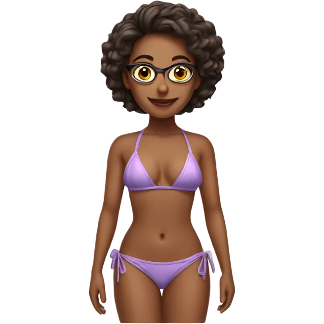 Pretty woman in bikini emoji